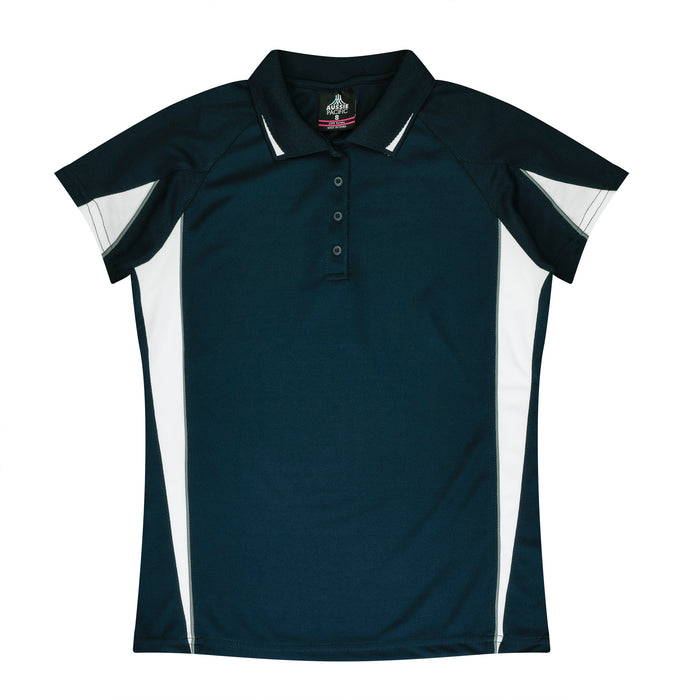 EUREKA LADY POLOS - NAVY/WHITE