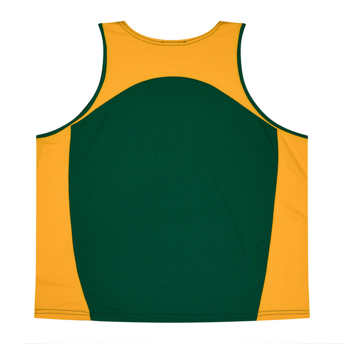 PREMIER MENS SINGLETS - BOTTLE/GOLD