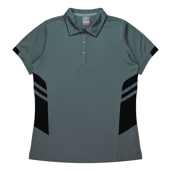 TASMAN LADY POLOS - ASHE/BLACK