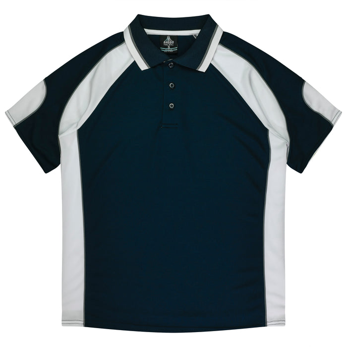 MURRAY MENS POLOS - NAVY/WHITE