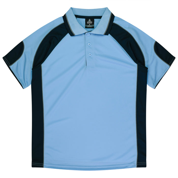 MURRAY KIDS POLOS - SKY/NAVY