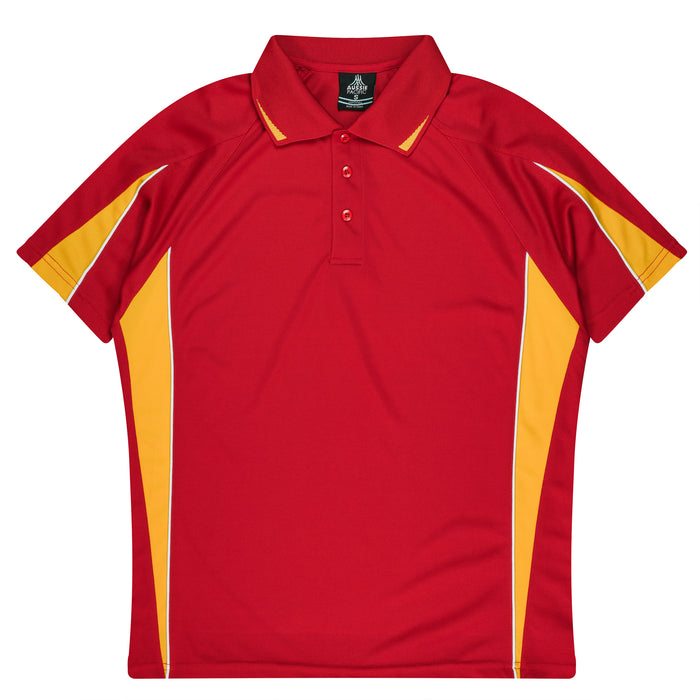 EUREKA MENS POLOS - RED/GOLD