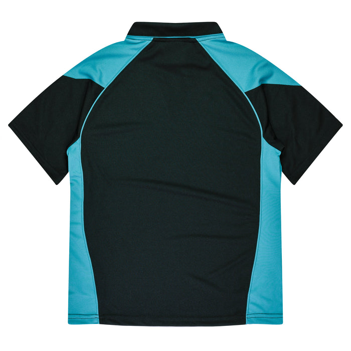 PREMIER LADY POLOS - BLACK/TEAL