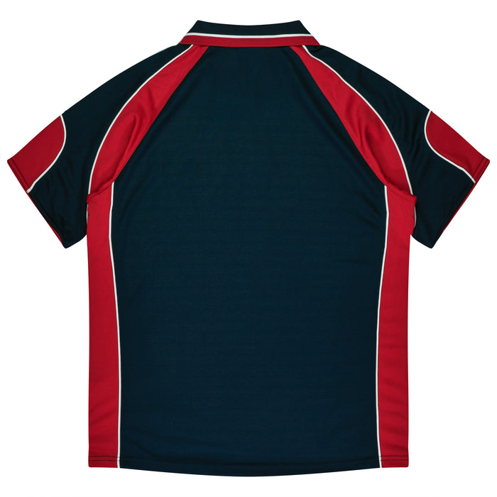 MURRAY MENS POLOS - NAVY/RED