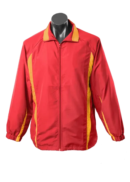 EUREKA MENS TRACKTOPS - RED/GOLD