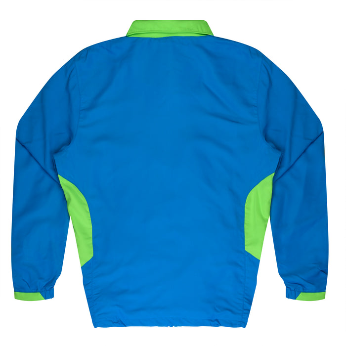 TASMAN MENS TRACKTOPS - CYAN/NEON  GREEN