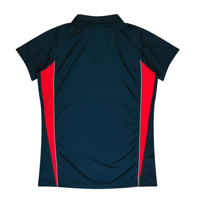 EUREKA LADY POLOS - NAVY/RED