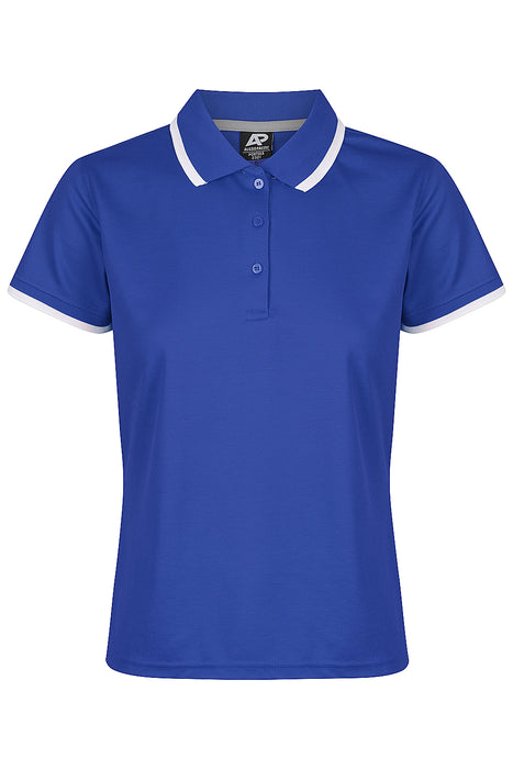 PORTSEA LADY POLOS - ROYAL/WHITE