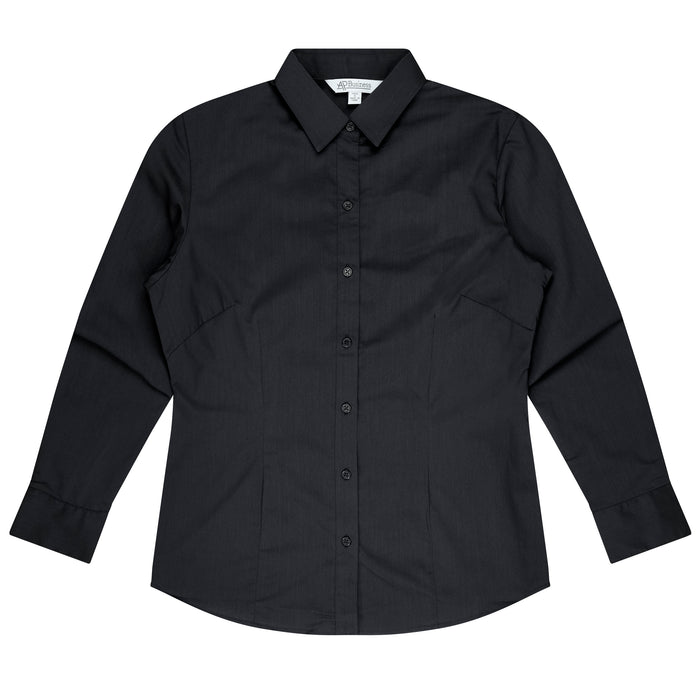 MOSMAN LADY SHIRT LONG SLEEVE - BLACK