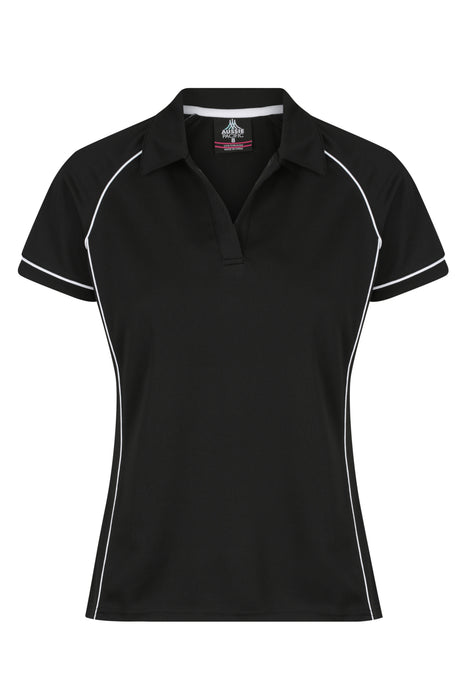 ENDEAVOUR LADY POLOS - BLACK/WHITE