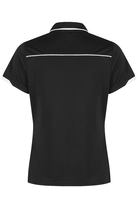 CURRUMBIN LADY POLOS - BLACK/WHITE