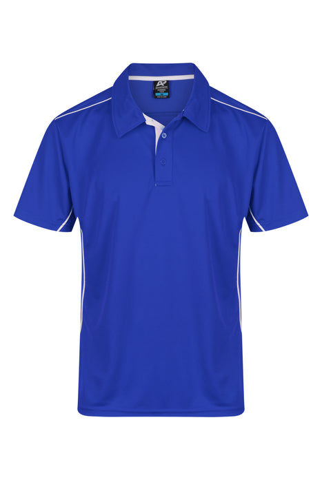 KURANDA MENS POLOS - ROYAL/WHITE