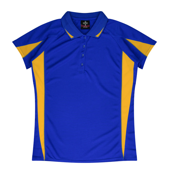 EUREKA LADY POLOS - ROYAL/GOLD