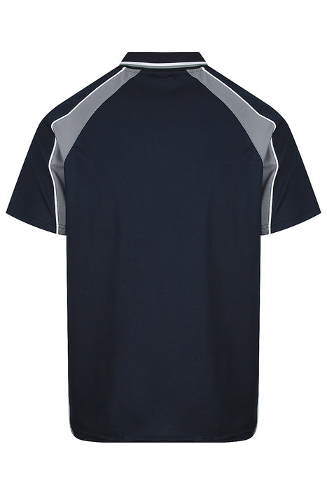 PANORAMA MENS POLOS - NAVY/ASHE/WHITE