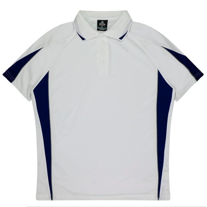 EUREKA KIDS POLOS - WHITE/NAVY