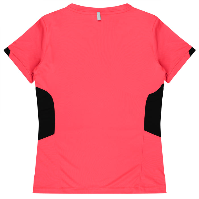 TASMAN LADY TEES - NEON PINK/BLACK