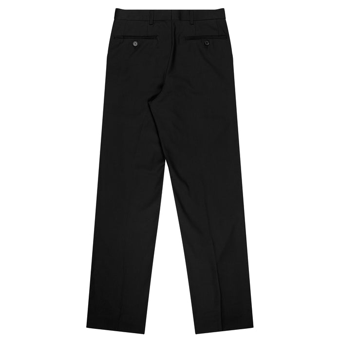 FLAT FRONT PANT MENS PANTS - BLACK