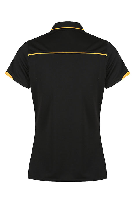 CURRUMBIN LADY POLOS - BLACK/GOLD