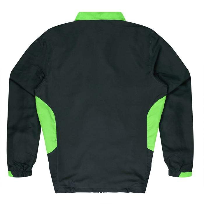 TASMAN MENS TRACKTOPS - SLATE/NEON  GREEN