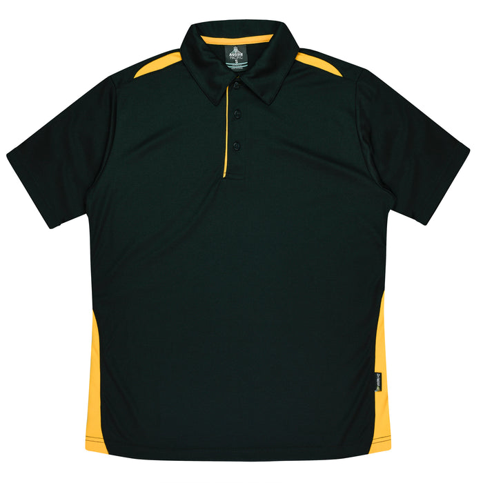 PATERSON MENS POLOS - BLACK/GOLD