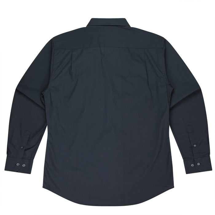 GRANGE MENS SHIRT LONG SLEEVE - SHADOW GREY