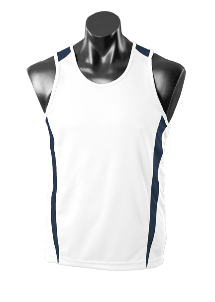 EUREKA KIDS SINGLETS - WHITE/NAVY