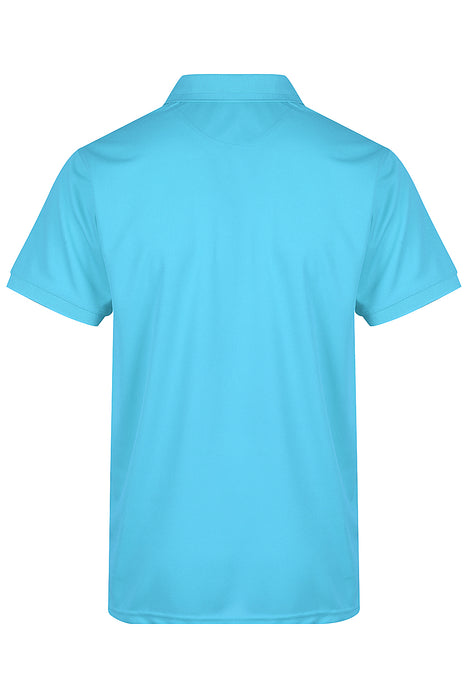 LACHLAN MENS POLOS - CYAN