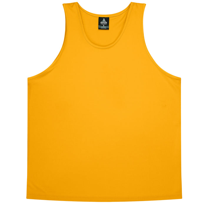 BOTANY MENS SINGLETS - GOLD