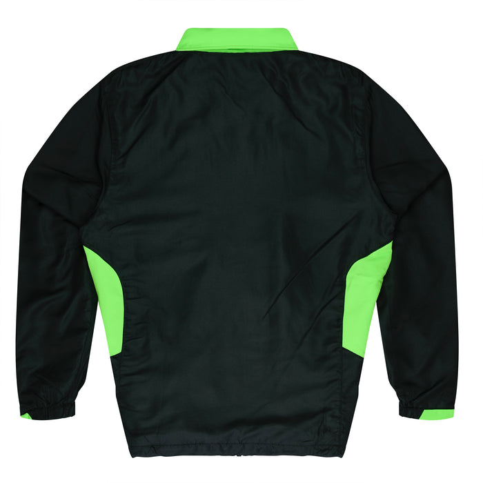 TASMAN MENS TRACKTOPS - BLACK/NEON  GREEN