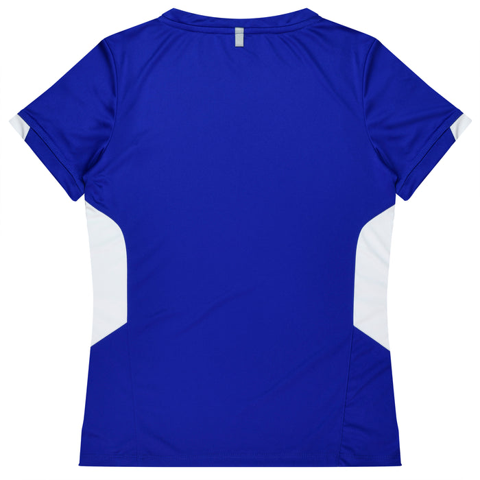 TASMAN LADY TEES - ROYAL/WHITE