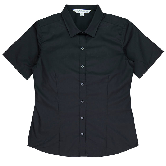 KINGSWOOD LADY SHIRT SHORT SLEEVE - BLACK