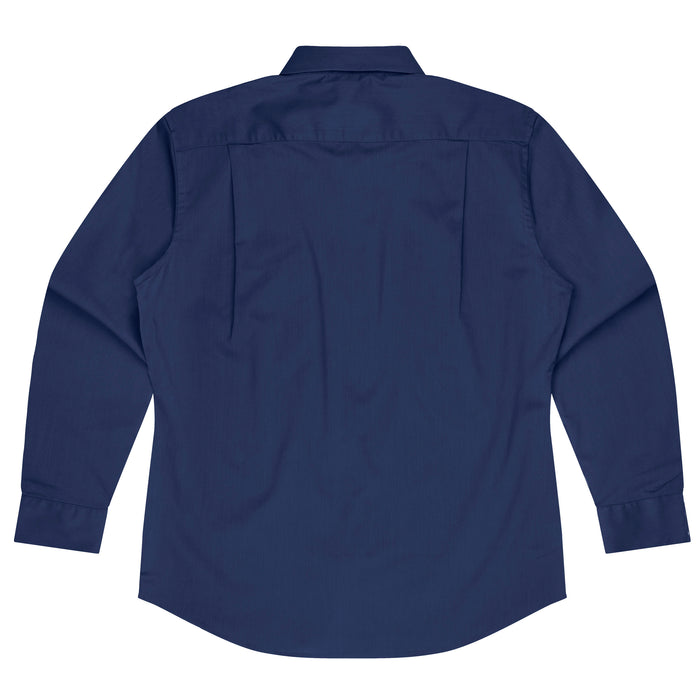 MOSMAN MENS SHIRT LONG SLEEVE - NAVY