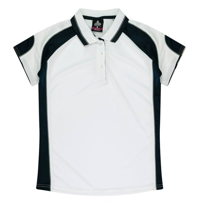 MURRAY LADY POLOS - WHITE/NAVY