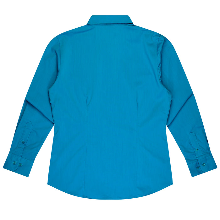 MOSMAN LADY SHIRT LONG SLEEVE - AQUA