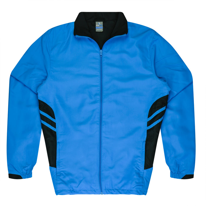 TASMAN MENS TRACKTOPS - CYAN/BLACK