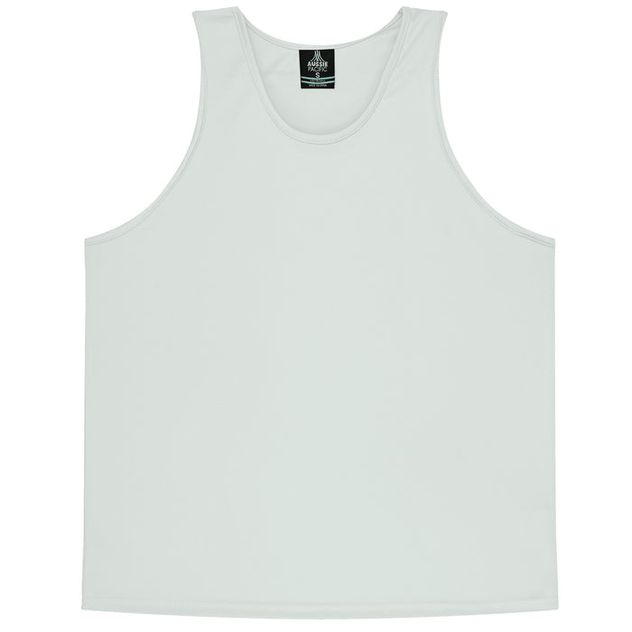 BOTANY MENS SINGLETS - WHITE