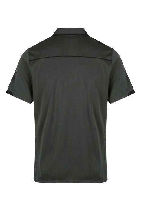 CURRUMBIN MENS POLOS - SLATE/BLACK