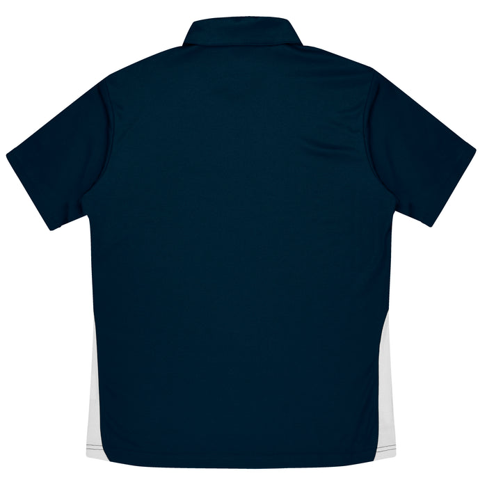 PATERSON MENS POLOS - NAVY/WHITE