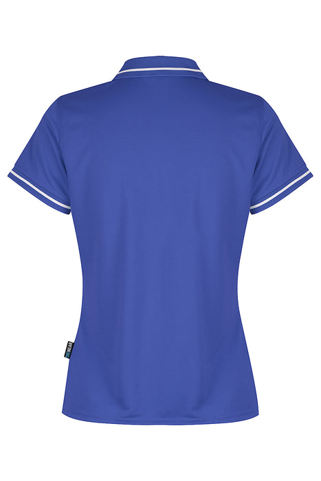 COTTESLOE LADY POLOS - ROYAL/WHITE