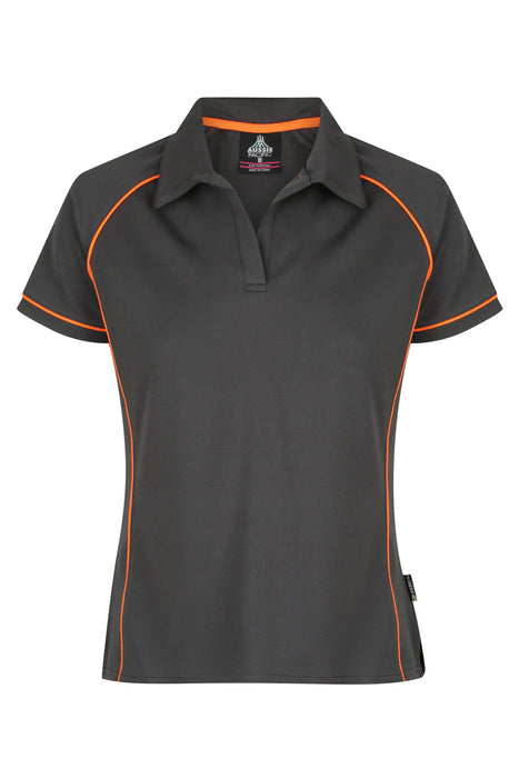 ENDEAVOUR LADY POLOS - SLATE/ORANGE