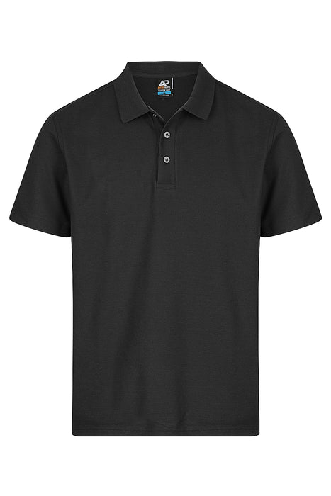 HUNTER MENS POLOS - BLACK