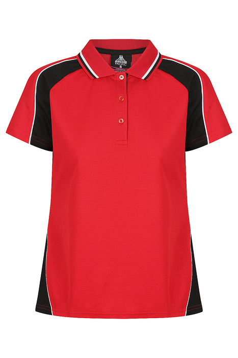 PANORAMA LADY POLOS - RED/BLACK/WHITE