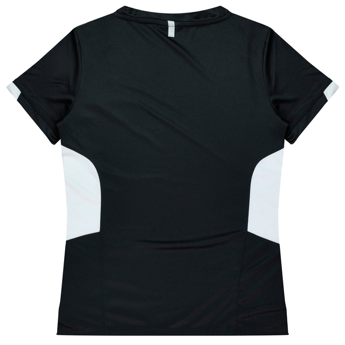 TASMAN LADY TEES - BLACK/WHITE