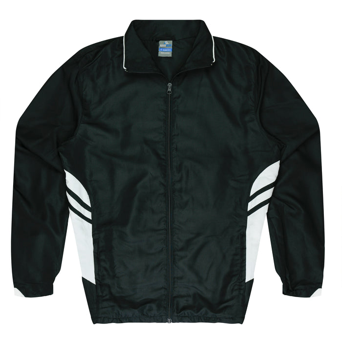 TASMAN MENS TRACKTOPS - BLACK/WHITE