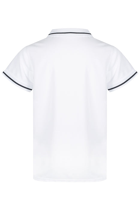 COTTESLOE KIDS POLOS - WHITE/NAVY