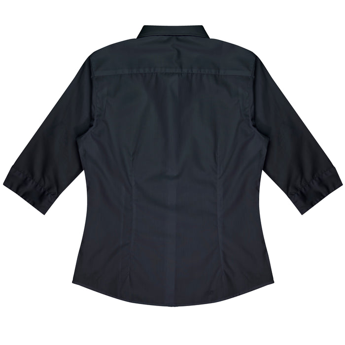 KINGSWOOD LADY SHIRT 3/4 SLEEVE - BLACK