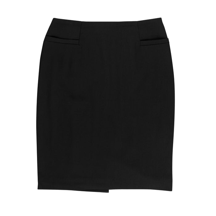 KNEE LENGTH SKIRT LADY SKIRTS - BLACK