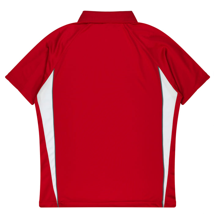 EUREKA MENS POLOS - RED/WHITE