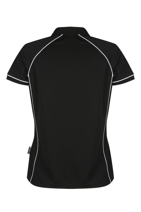 ENDEAVOUR LADY POLOS - BLACK/WHITE