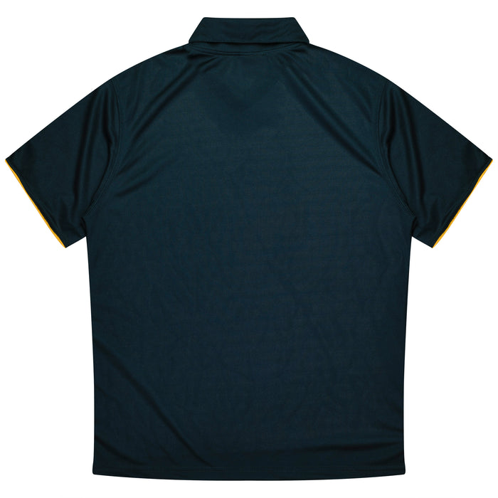 YARRA MENS POLOS - NAVY/GOLD